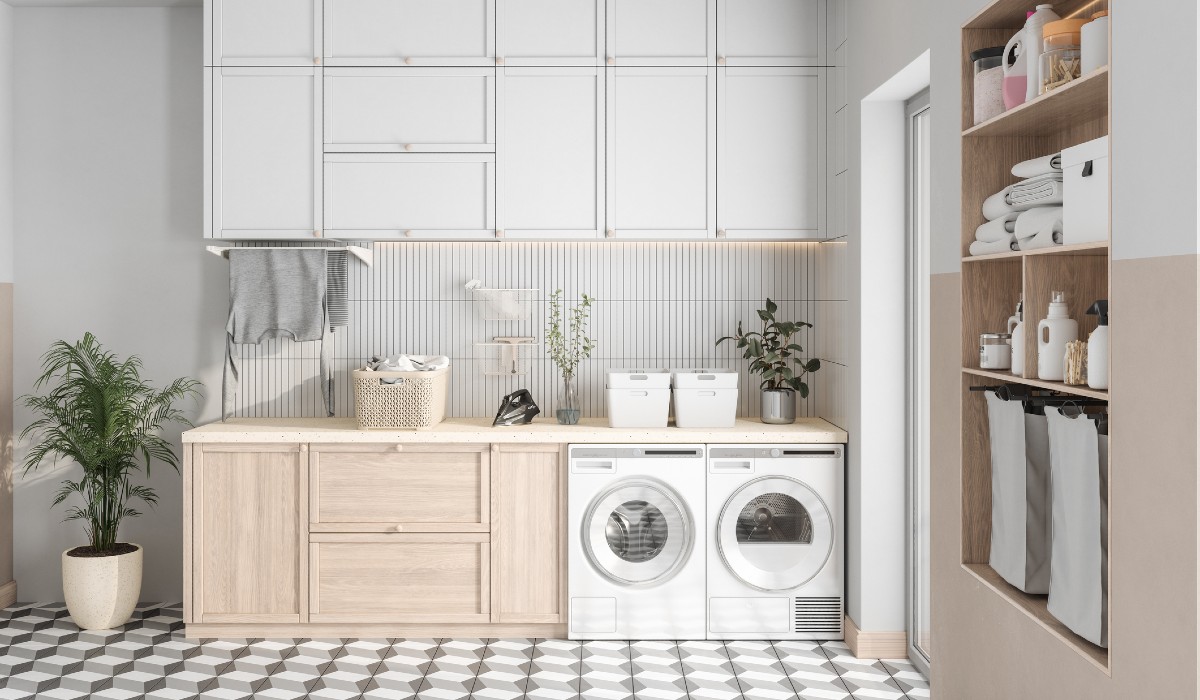 ideas-to-refresh-your-laundry-room-independence Modern looking laundry room