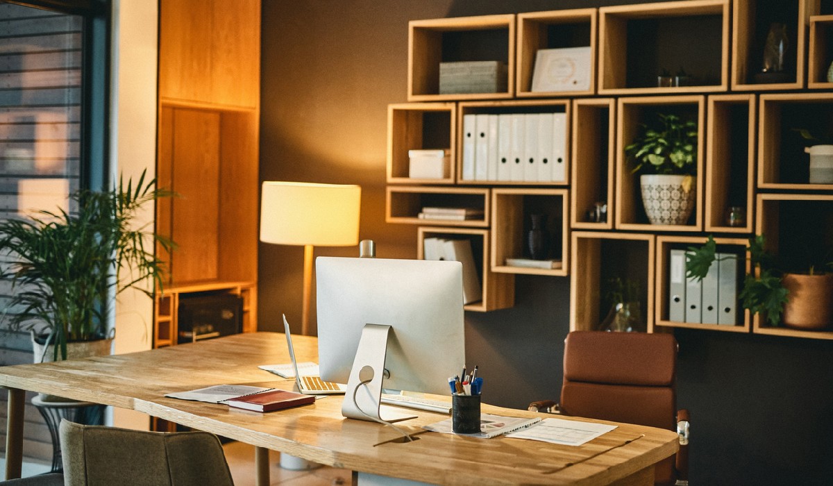 Shot of an organized stylish office