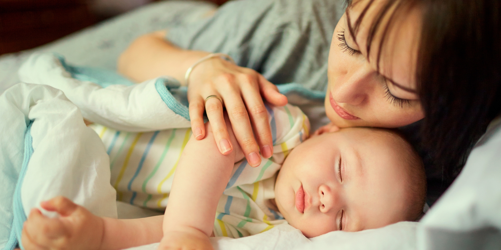 Mother with Sleeping Baby