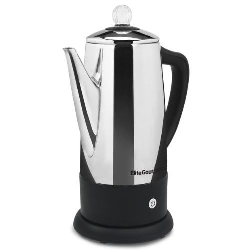 elite gourmet stainless coffee percolator