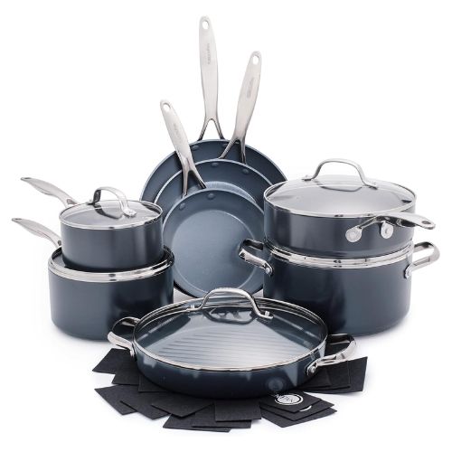 greenpan non stick pots and pans set