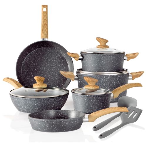 kitchen academy non stick pots and pans set