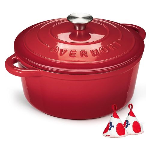 overmont casserole baking dish with a lid