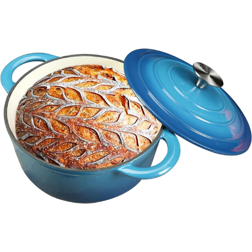 COOKWIN Cast Iron Casserole Dish